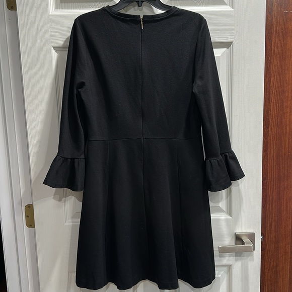 Kate Spade Black Long Sleeve Dress with Ruffle Cuffs - Picture 4 of 8